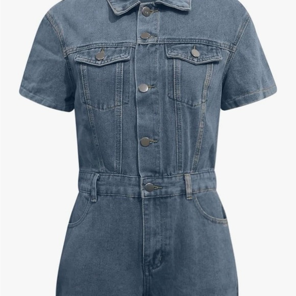 Denim Romper Y2K retro - Picture 4 of 10